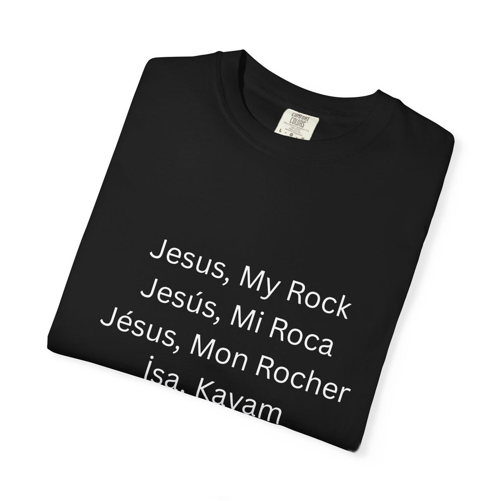Jesus, My Rock Black T-Shirt