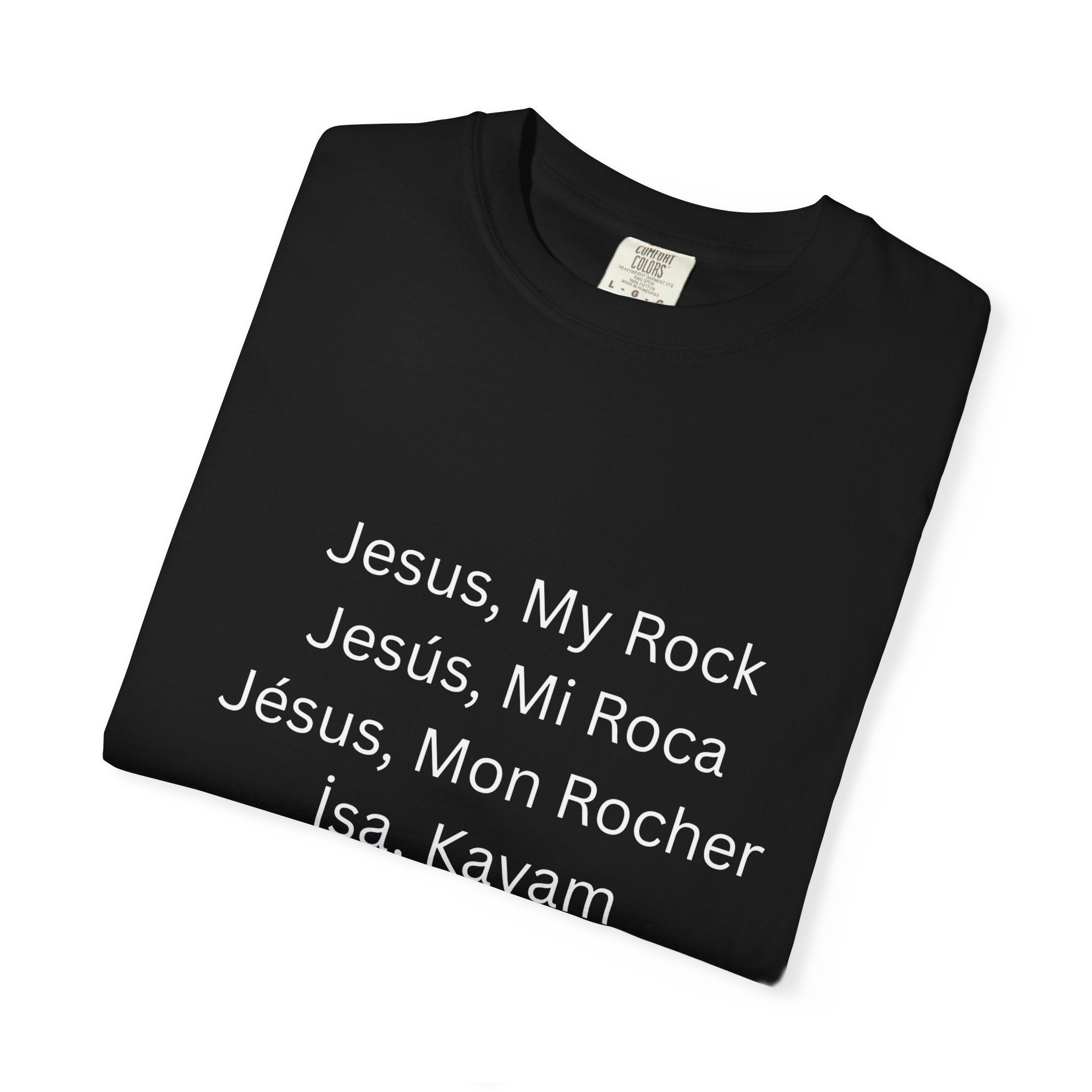 Jesus, My Rock Black T-Shirt