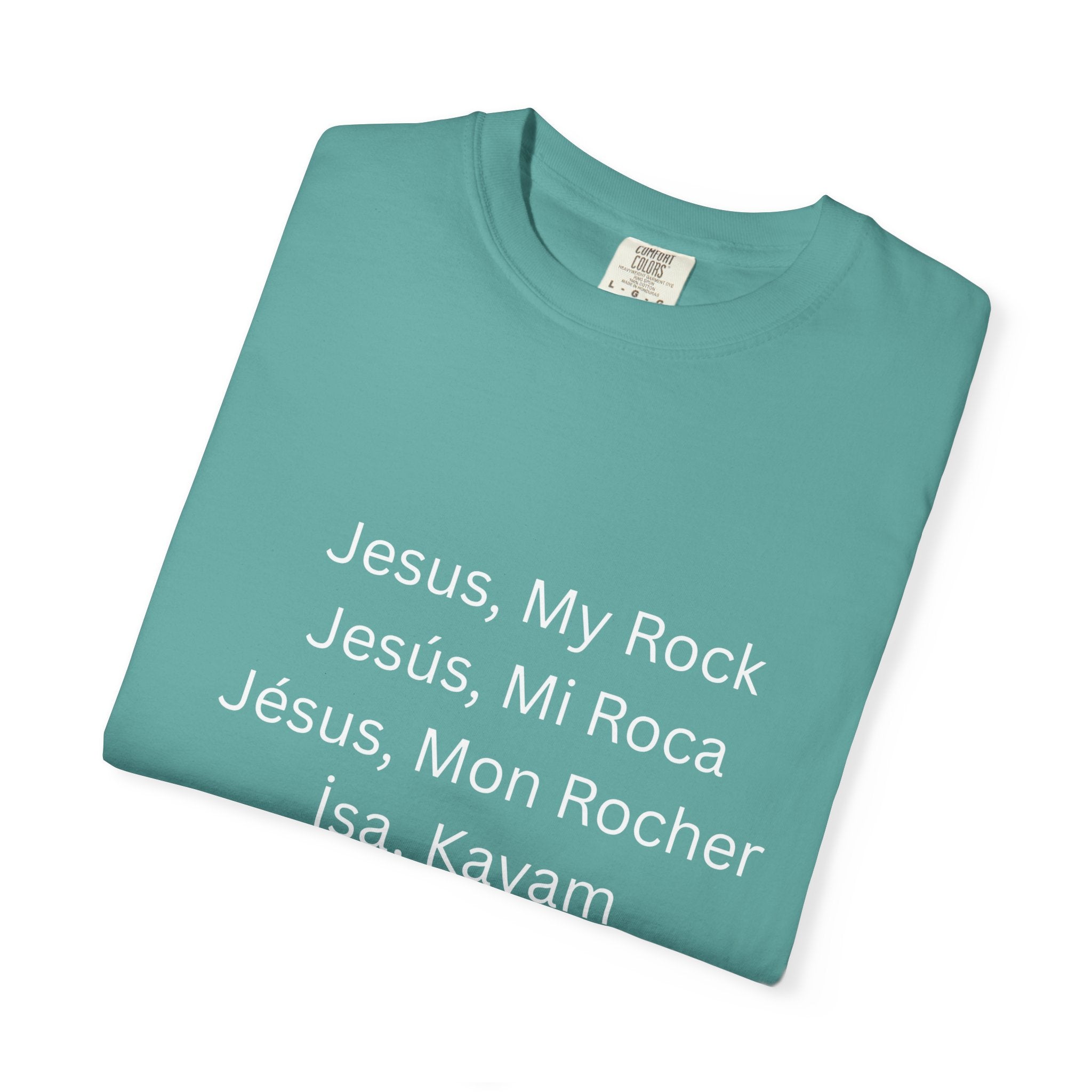 Jesus, My Rock Seafoam T-Shirt